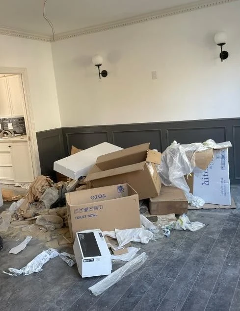 Before villa cleaning